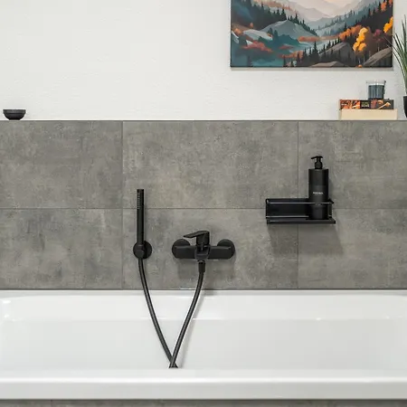 #14 Jsliving Deluxe - Penthouse Mit Dachterrasse Und Panoramablick Kochinsel Badewanne Highspeedwlan Διαμέρισμα