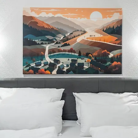 #14 Jsliving Deluxe - Penthouse Mit Dachterrasse Und Panoramablick Kochinsel Badewanne Highspeedwlan